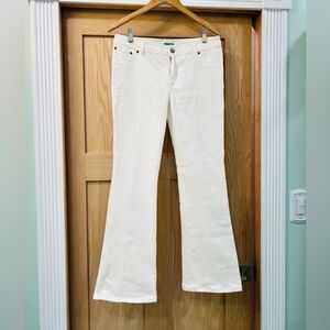 Lilly Pulitzer White Jeans with Pink and Lime Trim